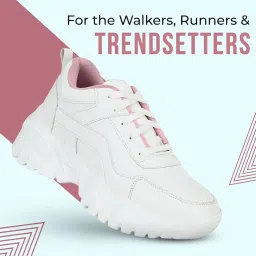 stanphord Womens Rose Solid Chunky Sneakers |Anti Slippery Outsole | Trendy Footwear | Casual Shoes | Perfect for Outdoor, Running, Walking image 3