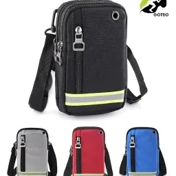 goteo Small Sling Crossbody Side Bag for Mobile Phone Passport Travel Office One Side Shoulder Bag for Men Women image 4
