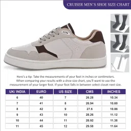 cruiser Sneaker for Men | Lightweight & Comfortable | Stylish Lace-Up Casual Footwear with Cushioned Insole | Perfect for Versatile Outfits 2642-1 image 4