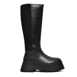 nico nerini Knee Hight Leather Long Boots for Women High image 1