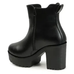 strasse paris Stylish Women High Heel Ankle Chelsea Boots with Side Zipper For Womens & Girls image 5