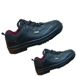 jcb Power Leather Black Safety Shoes for Men – Lightweight, Steel Toe, Slip-Resistant Work Boots – Durable & Comfortable Industrial Footwear for Construction, Warehouse, and Factory Use Size 9 image 5