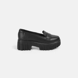 mochi Women's Stylish Chunky Sole Slip-On Loafer image 4