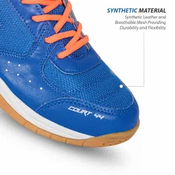 DSC Court 44 Badminton Shoes for Men and Boys with Natural Crape Rubber Non Marking Outsole image 2