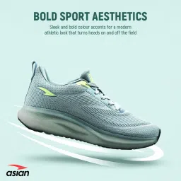 asian Men POWERPLAY-03 Running and Casual wear Walking Shoes with Laces, Lightweight and Comfortable Shoes with Upper Fabric for Men & Boys image 4