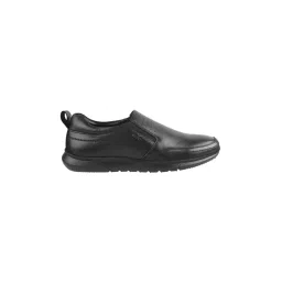 metro Men Leather Perforated Slip-On Formal Shoes image 2