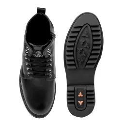 bxxy Men's 4 Inch Hidden Height Increasing Faux Leather Material Casual Formal Laceup Ankle Boot. image 4