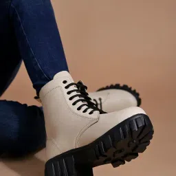 shoetopia Women Lace-Up Boots image 2