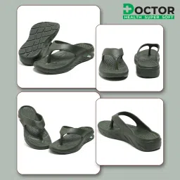 doctor health super soft Floats Men Soft Slippers with Mild Acupressure | Comfortable, Stylish, and Bright Colorful Flip Flops | Lab Tested Cushion and Bounce | Cushioned Footwear image 4