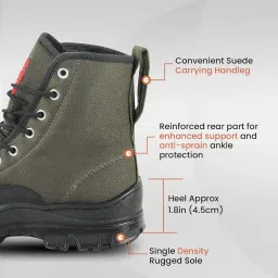 unistar Hiking/Mountain Boots for Men for Outdoor Trekking & Ridding Shoes- Non Slip, Mild Waterproof, Anti-Fatigue, Comfortable image 4