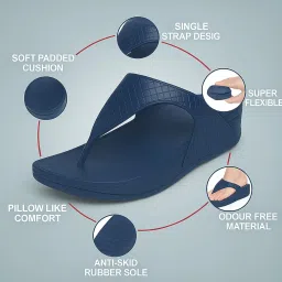ortho joy EVA Slipper For Women || Waterproof & Everyday Flip Flops for Ladies || Slippers with Cushion Foot Bed || Anti-slip sole || Sweat free image 1
