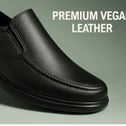 kraasa ZOVO Premium Vegan Leather Men's Formal Shoe | Slip On Shoes | Soft Cushioned Insole |Arch Support, Business Casual, Office Wear Shoes image 4