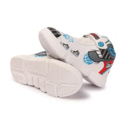 SPRENGE Non Lacing Slip On Walking Running Sneaker Easy to Wear Indoor Outdoor Cycling Shoes for Kids Boys & Girls, Black Orange, 2 Years to 12 Years - 1 Pair image 3