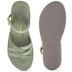 bata comfit womens CAMMIE E 27 Green Sandal - 5 UK (6617023) image 3