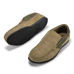 woodland Men Dubai Khaki Casual Slip-On Shoes image 4