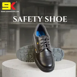 9k Nine-k Panther Steel Toe Safety Shoes Made with Apollo Leather, Anti-Slip PU Sole, Soft EVA Footbed, and 200J Impact-Resistant Toe Cap for Industrial Safety and All-Day Comfort. image 4
