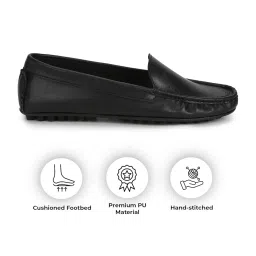 yoho Bliss Comfortable Slip On Formal Loafer for Women | Stylish Fashion Moccasins Range | Cushioned Footbed Finish | Flexible | Style & All-Purpose | Formal Office Wear Shoe image 1
