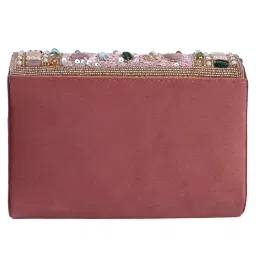 bagin enterprise Velvet SilK Stylish Unique Design Trendy Traditional Wedding Party Handheld Potli Bag For Women image 3