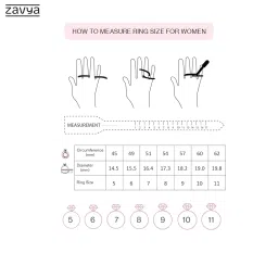 zavya 925 Sterling Silver Ring for Women | Gift for Women & Girls | With Certificate of Authenticity & 925 Hallmark image 3