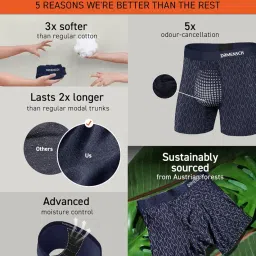 damensch Men's Regular Fit Supima Printed Cotton Boxer Brief Pack of 1 | Boxers for Men, Underwear for Men, Underwear for Men Combo,v Shape Underwear for Men image 1