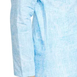 amazon brand - symbol Men's Solid Cotton Printed Long Kurta (Regular Fit) image 3