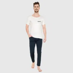 innero Men's Vest with Sleeves | Cotton Half Sleeve Round Neck Vest, Baniyan, Ganji, Undershirt (White) image 4