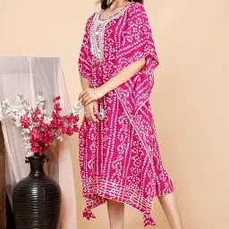 diyansh creations Bandhej Printed Heavy Kaftan for This Festive Season image 1