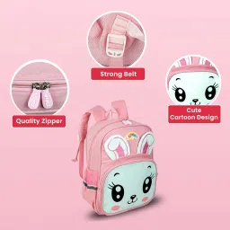 storite Cute Rabbit Printed Small School Bag for Young Kids,-Sturdy and Water-Resistant, Ideal Backpack for 6-8 Year Old Boys and Girls Great for Birthdays Gifts - (Pink, Mn 22) image 5