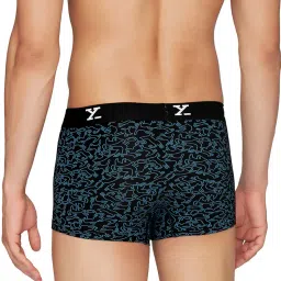 xyxx Men's Shuffle Micromodal Regular Fit Printed Antimicrobial Trunks with No Marks Waistband (Pack of 3) image 2