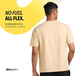 boldfit Oversized T Shirt for Men Training Men Tshirts Gym T Shirt for Man for Workout Yoga Tshirt for Man Oversized Stylish Cotton Lycra Quick Dry Fit Tshirt image 4