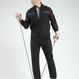 monte carlo Men's Regular Fit Tracksuit | Full Sleeve | Mock Neck | Solid Pattern | Stylish & Comfortable Sportswear Track Suit For Men's image 4
