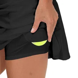 ujeavette Women Active Skorts Casual Short Skirt Running Tennis Golf Sport with Pocket Black L image 4