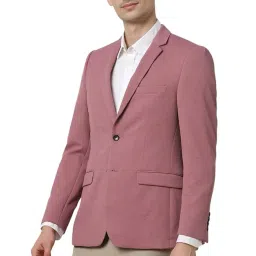 peter england Men's Neo Slim Waffle Knit Blazer image 1