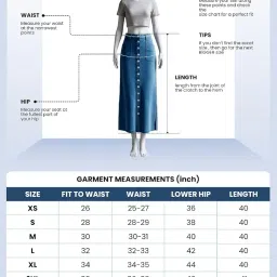 greciilooks Denim Skirt for Women | Long Skirt for Women | Skirt for Women | Skirt for Women Long Length | Pencil Skirt for Women image 5