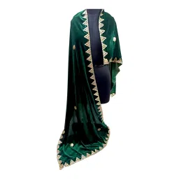 abhikart Traditional Women Velvet Heavy Border Gotapatti Designs Embroidered Classy Stunning Wedding Ceremony Dupatta Chunni Length 2.25m 70cm width image 5