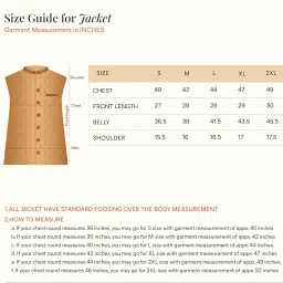 manyavar Men's JACQUARD Jacket (JACKET ONLY) image 5