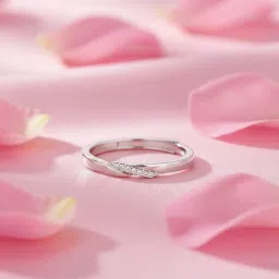 zavya The Silent Promise Rhodium Plated Ring (Adjustable) | Gift for Her image 1