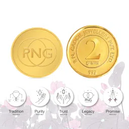 p.n.gadgil jewellers 24k (995) PNG 2 gm Yellow Gold Coin image 2