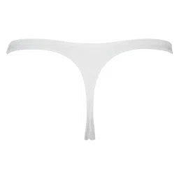 pavvoin Women's Plain Cotton Blend Thong mid Rise Panty image 1
