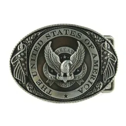 merishopp The United Sattion Of America Eagle Cowboy Western Belt Buckle Men'S Gift image 3