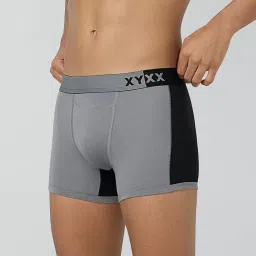 xyxx Men's Dualist Micromodal Regular Fit Colorblock Antimicrobial Trunks with No Marks Waistband (Pack of 2) image 2