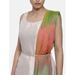 pmw Traditional Jewellery Gold Plated White Diamond Studded Waist Belt Kamar bandh Belly Chain Gift for Women Girls image 1