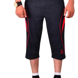vego Mens Cotton Three by Fourth, 3/4, Capri, Three Quarter Pant Charcol Plus Size image 1