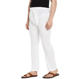 fabindia Men Regular Fit Regular Pyjama Cotton_White image 1