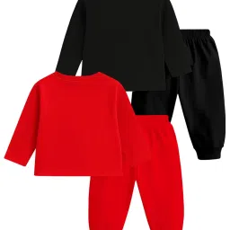 kuchipoo © Marvel Boys Regular Fit Cotton T-Shirts and Pyjamas Set image 1