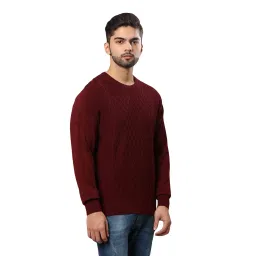raymond Dark Maroon Sweater (Size: 42)-RMWX01286-M8 image 1