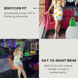 greciilooks Dress for Women | Lycra | Mid-Thigh Length | Sleeveless | One-Piece | Summer Beach Wear Dresses for Women image 4