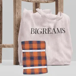 b bigreams - your comfort is our mission BIGREAMS Premium 100% Cotton Checkered Unstitched Shirt Fabric For Men's - 0% Color Fade, Summer Shirt Piece, Breathable Fabric, 150 CM WIDE image 4