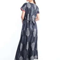 nihsamah Cotton Nighty for Women — Printed Stylish Night Gown, Comfortable Sleepwear Long Nightwear, Maxi image 1