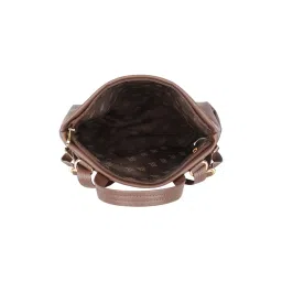 baggit Diego Dark Brown Back| Spacious 1 Compartment Design | Whipstitch Pattern | Cruelty-Free PVC Material | Stylish & Practical | Perfect for Casual Outings | Lightweight & Durable image 3